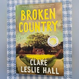Broken Country by Clare Leslie Hall - Yellow & Green Paperback Novel